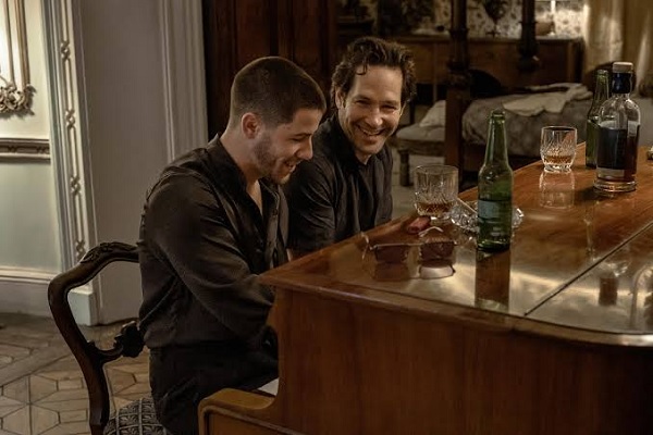 power ballad movie - paul rudd and nick jonas at piano