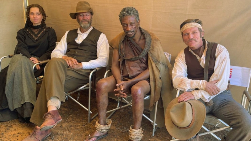 Cast of The Trek - Trix Vivier Morne Visser Maurice Carpede Rob van Vuuren